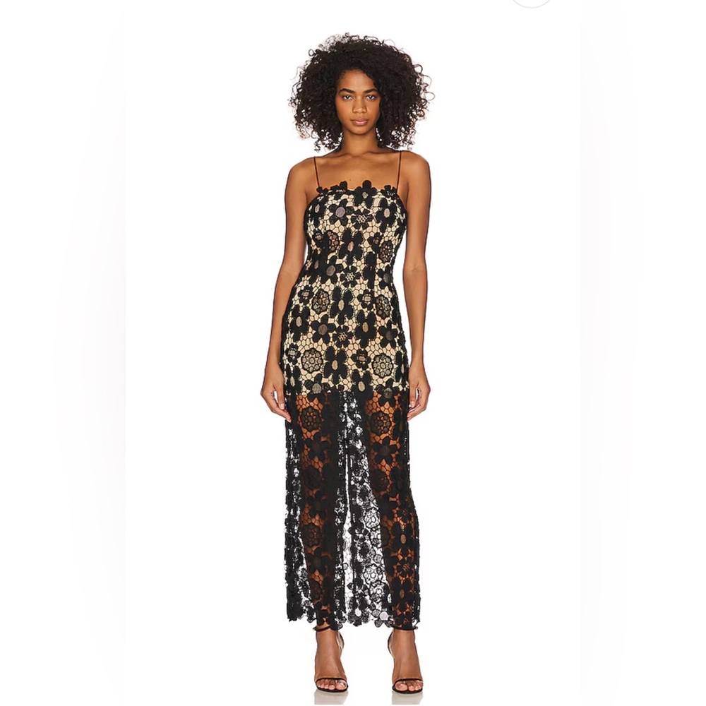 NWT RUMER Remi Maxi Dress in Black, size XS